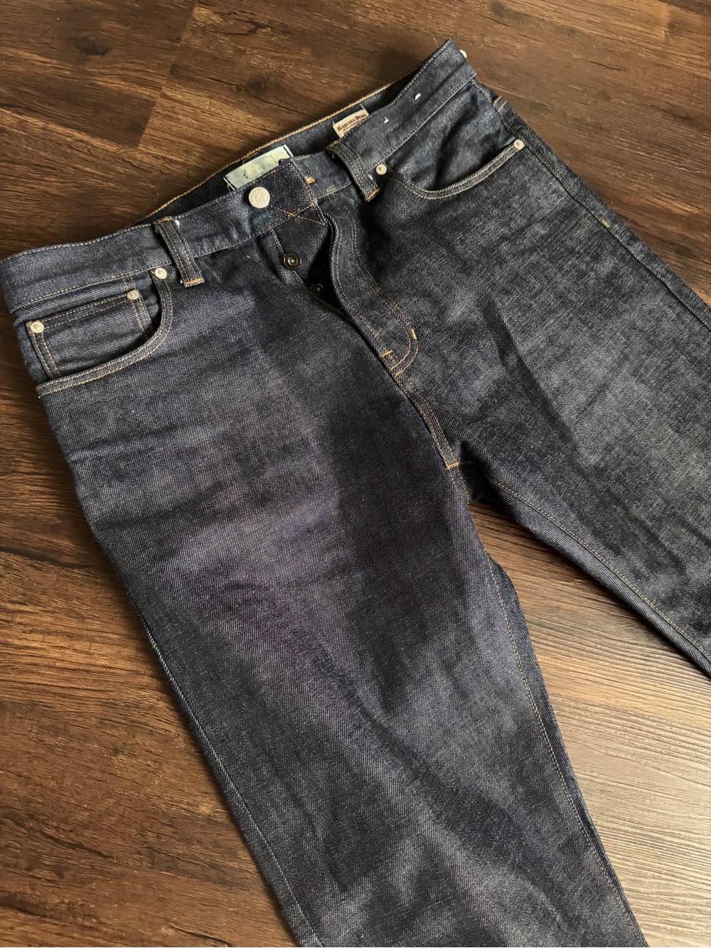 Madewell 1991 Straight-Leg Selvedge Kaihara Jeans 34x32 in Like New Condition